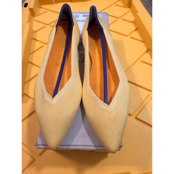 Rothy's Shoes - Rothys The Point Sunshine Yellow Pointed Toe Flats 002-210 Womens Size 9